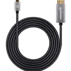 2.00m Manhattan 8K@60Hz USB-C auf DisplayPort 1.4 Adapterkabel 2m