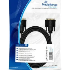 2.00m MediaRange DVI Anschlusskabel 2x DIV (24+1-polig) schwarz