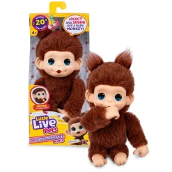 Moose Toys Ltd. Little Live Pets - My Baby Monkey Minis Brown Cherri