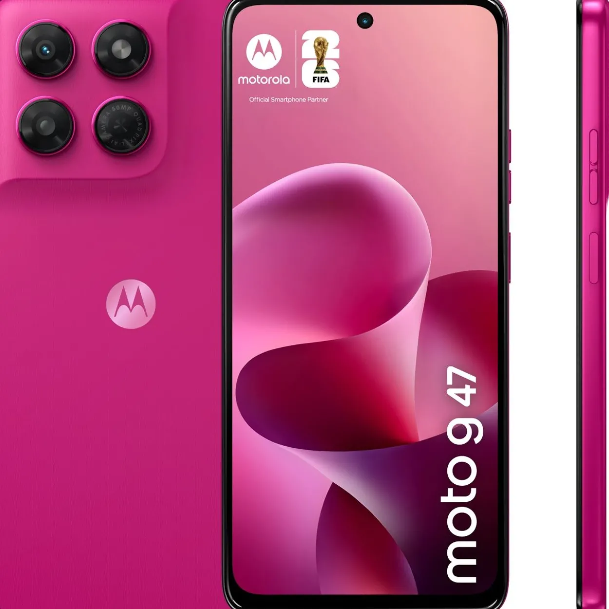 Motorola Moto G47 128 GB pantone fuchsia red PBCC0029SE