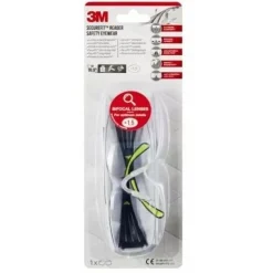3M Schutzbrille SecureFitÖ 415 +1,5 Dioptrien lime, schwarz, 1 St.
