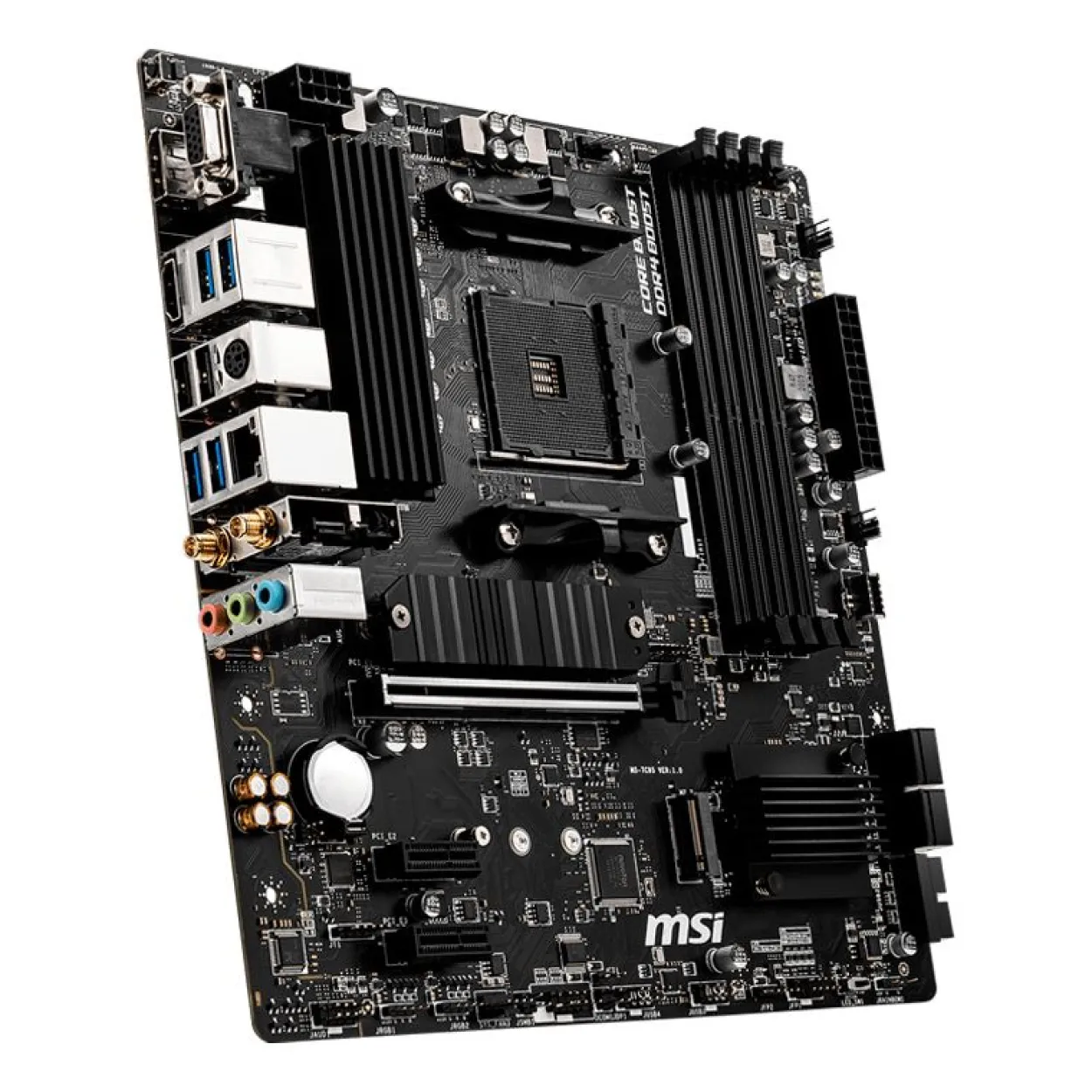 MSI B550M PRO-VDH WIFI AMD B550 So.AM4 Dual Channel DDR4 mATX Retail