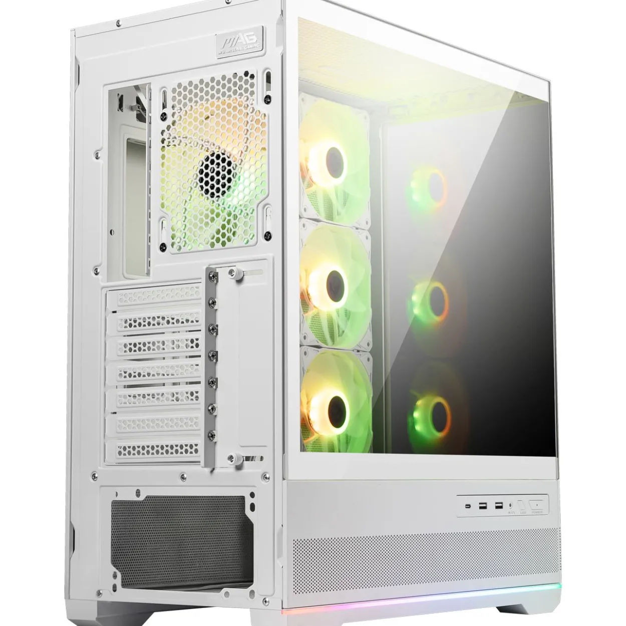 MSI MAG PANO 110R PZ Midi Tower ohne Netzteil weiss