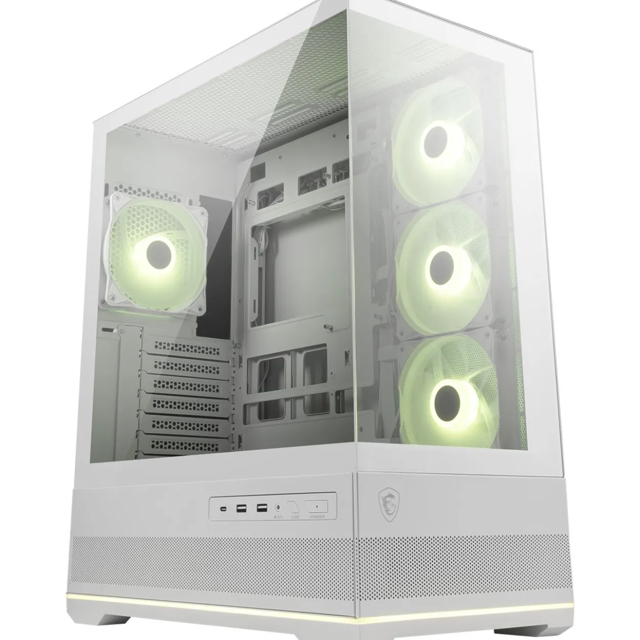 MSI MAG PANO 110R PZ Midi Tower ohne Netzteil weiss