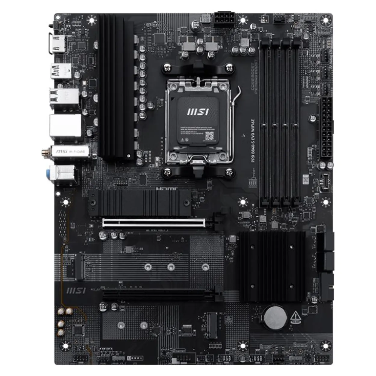 MSI PRO B840-S EVO WIFI6E AMD B840 So.AM5 DDR5 ATX Retail