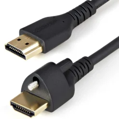 2.00m Startech High Speed HDMI Kabel - 4K 60Hz HDR - HDMI-2.0-Monitor Kabel mit Verriegelungsschraube und Ethernet - St/St