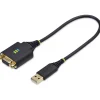 0.30m StarTech USB to Null Modem Serial Adapter Cable, FTDI, RS232 - Kabel USB / seriell - USB zu DB-9