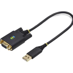 0.30m StarTech USB to Null Modem Serial Adapter Cable, FTDI, RS232 - Kabel USB / seriell - USB zu DB-9