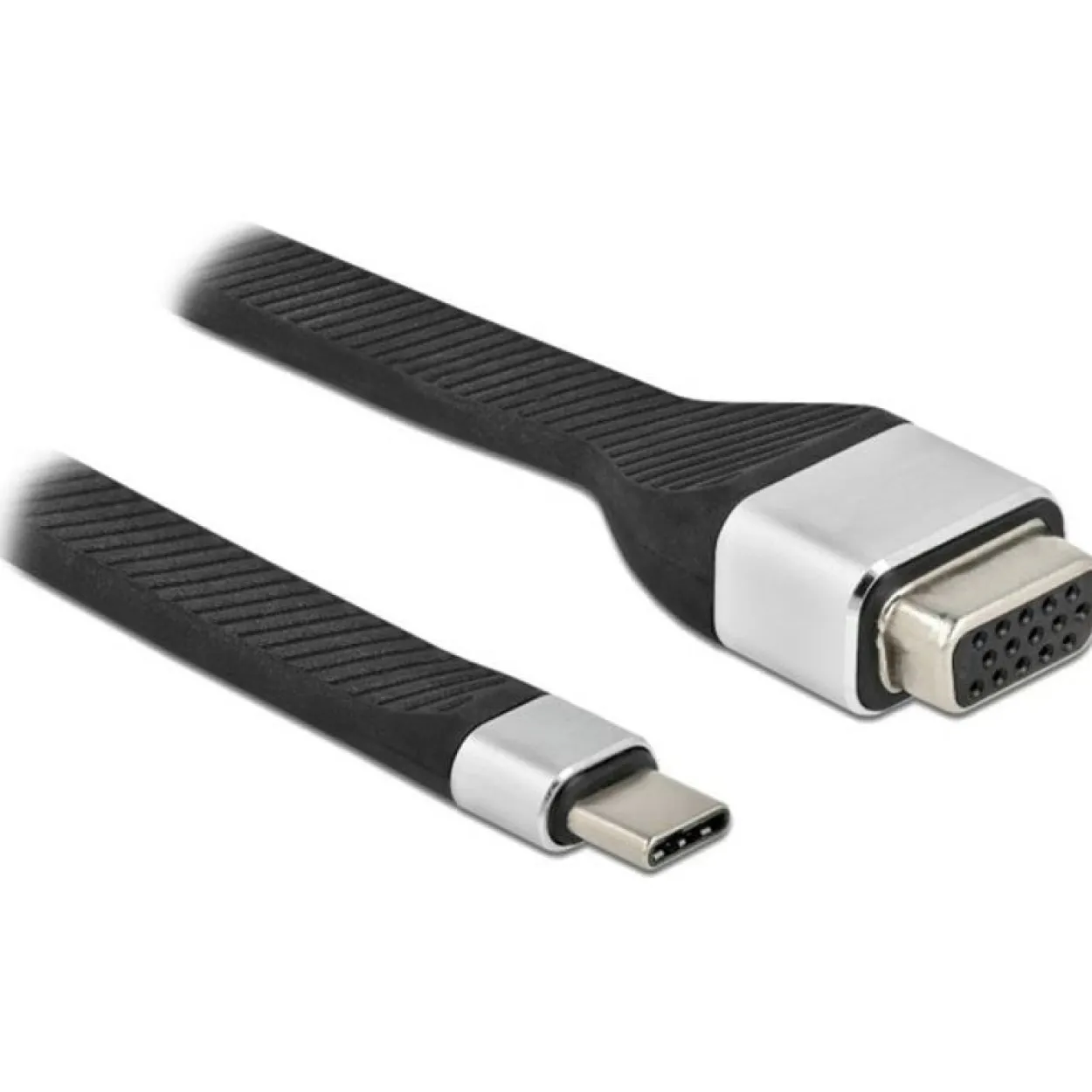 0.15m Techly Typ C auf VGA Buchse Flex Adapter