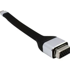 0.15m Techly Typ C auf VGA Buchse Flex Adapter