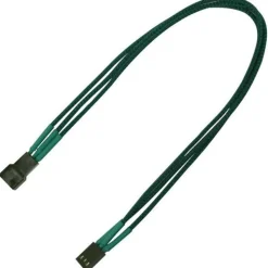Nanoxia 30 cm grünes einzelsleeve Verlängerungskabel für 3-Pin Molex (NX3PV3EG)