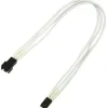 Nanoxia 30 cm weißes einzelsleeve Verlängerungskabel für 3-Pin Molex (NX3PV3EW)