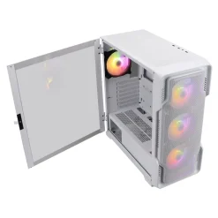 Nanoxia DS-9 ARGB Airflow Midi Tower ohne Netzteil weiss