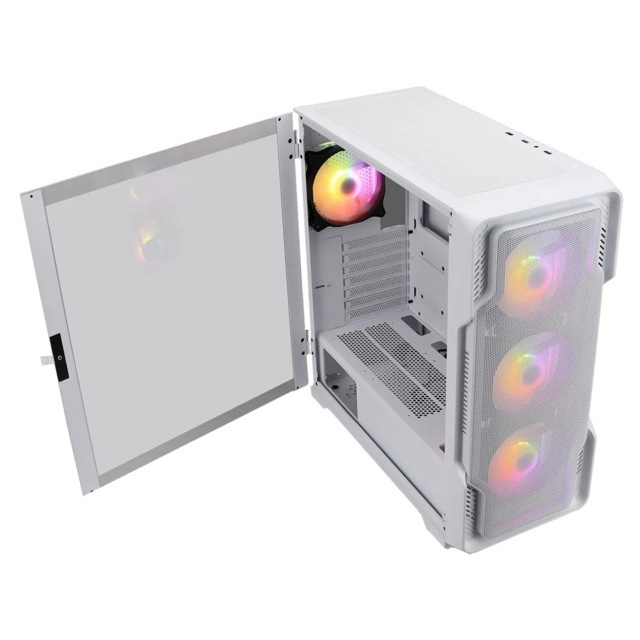 Nanoxia DS-9 ARGB Airflow Midi Tower ohne Netzteil weiss