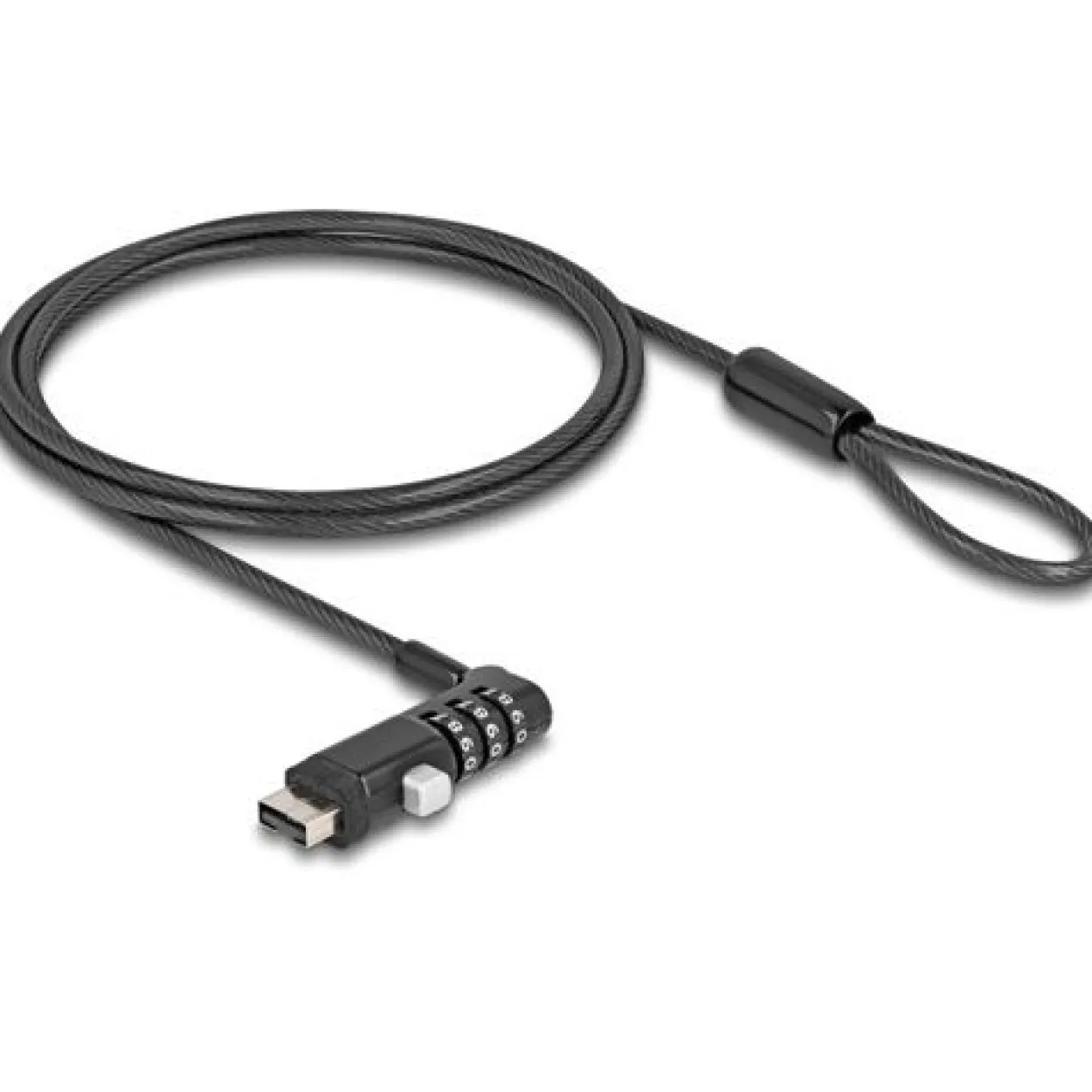 NaviLock Sicherungskabel, USB Typ-A Buchse mit Zahlenschloss
