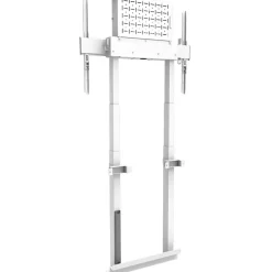 Neomounts by Newstar Motorised Wall Stand incl. storage box 10cm Wheels VESA 100x100 up to 800x600 weiß