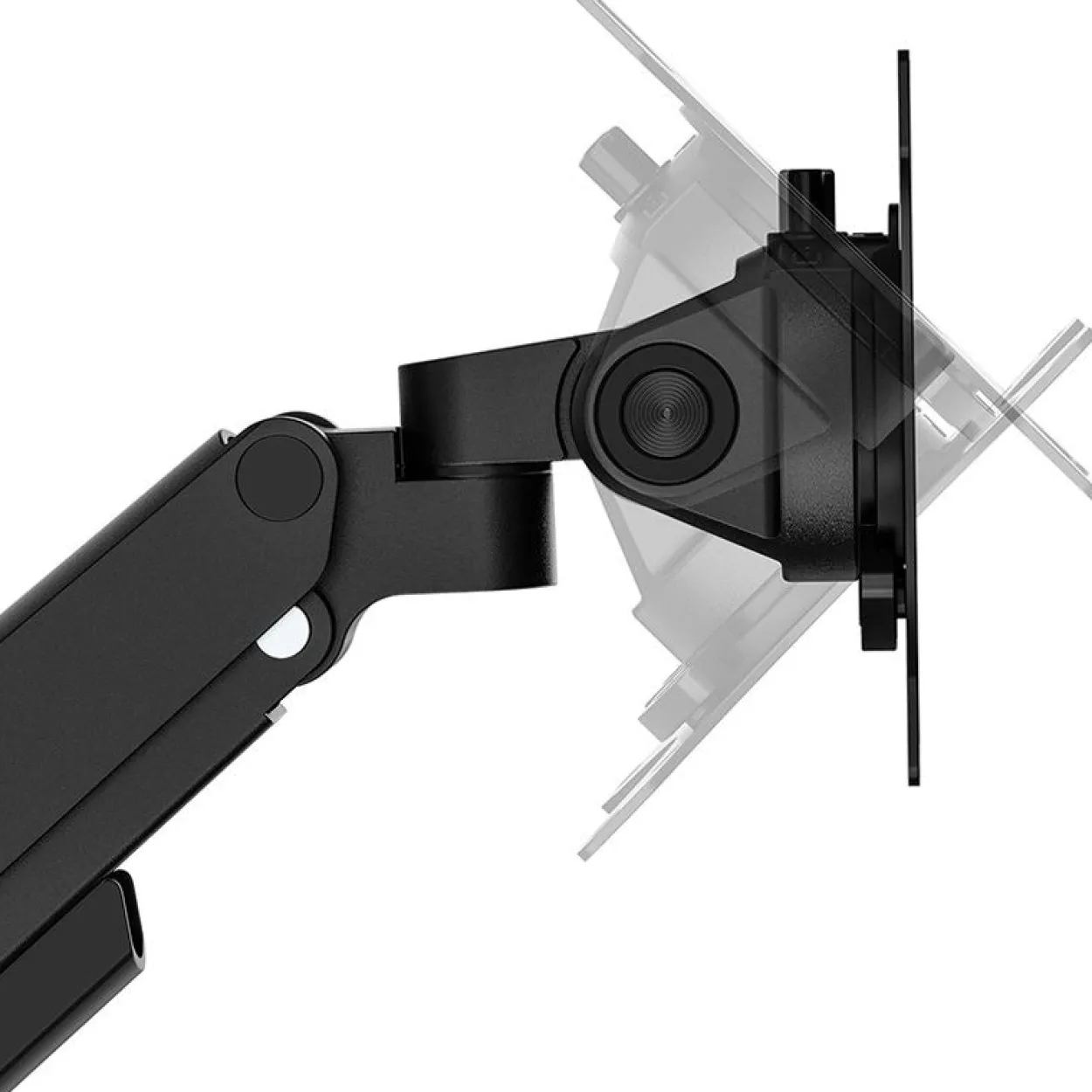 NEOMOUNTS Next Slim Desk Mount Single Display topfix clamp and grommet schwarz
