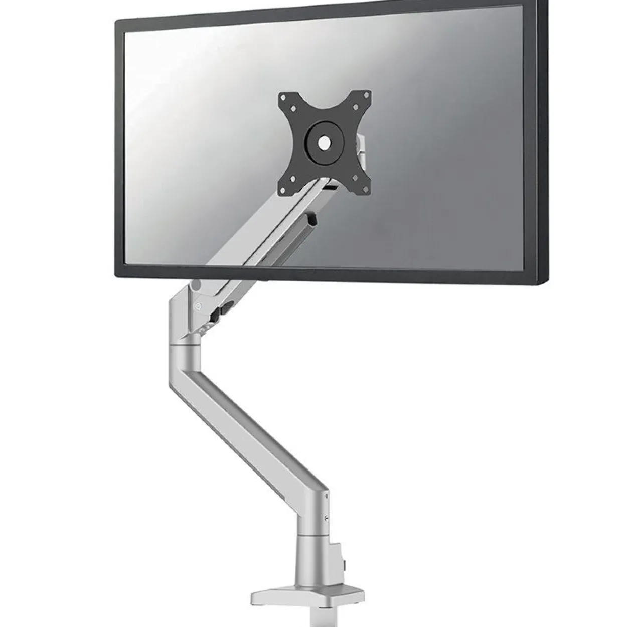 NEOMOUNTS Next Slim Desk Mount Single Display topfix clamp and grommet silber