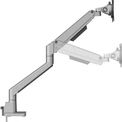 NEOMOUNTS Next Slim Desk Mount Single Display topfix clamp and grommet silber