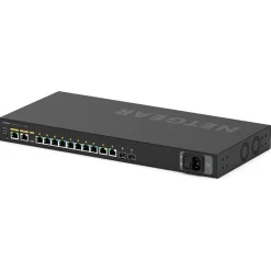 Netgear AV Line M4250 Rackmount Gigabit Managed Switch, 10x RJ-45, 2x SFP, 125W PoE+ (M4250-10G2F-PoE+/GSM4212P-100)