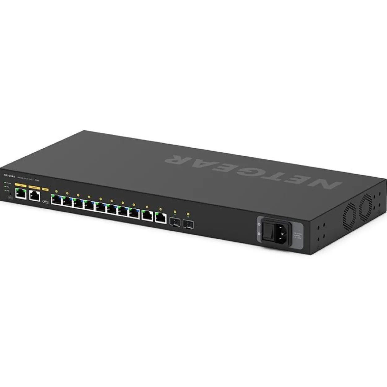 Netgear AV Line M4250 Rackmount Gigabit Managed Switch, 10x RJ-45, 2x SFP, 125W PoE+ (M4250-10G2F-PoE+/GSM4212P-100)