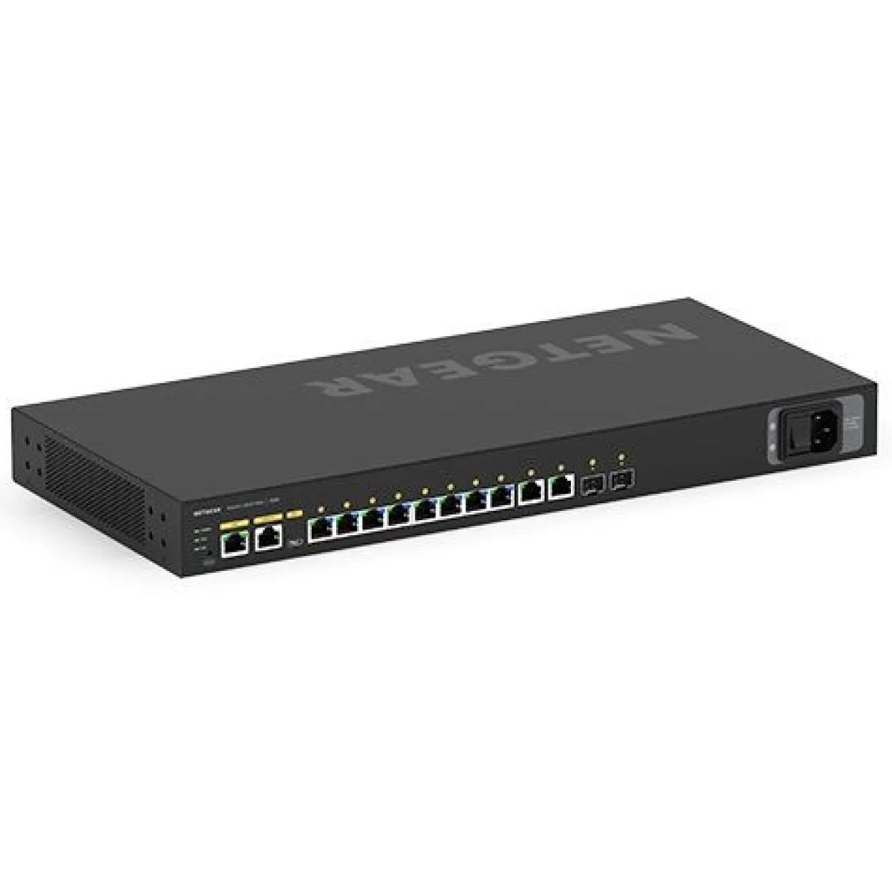 Netgear AV Line M4250 Rackmount Gigabit Managed Switch, 10x RJ-45, 2x SFP, 125W PoE+ (M4250-10G2F-PoE+/GSM4212P-100)