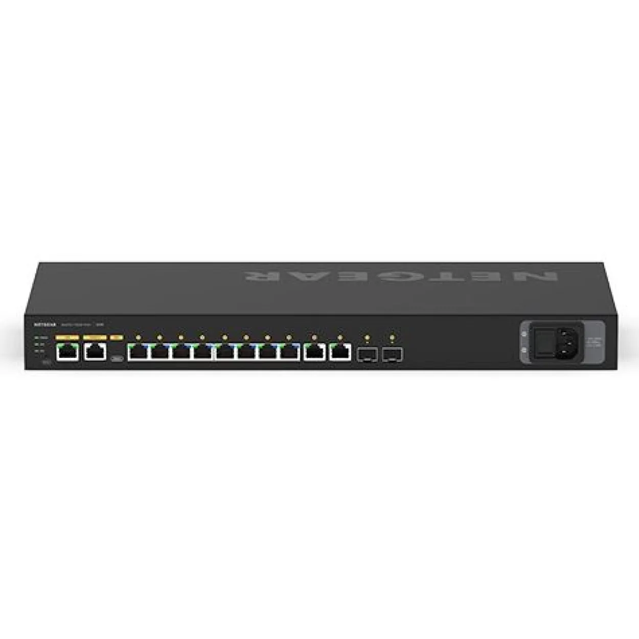 Netgear AV Line M4250 Rackmount Gigabit Managed Switch, 10x RJ-45, 2x SFP, 125W PoE+ (M4250-10G2F-PoE+/GSM4212P-100)