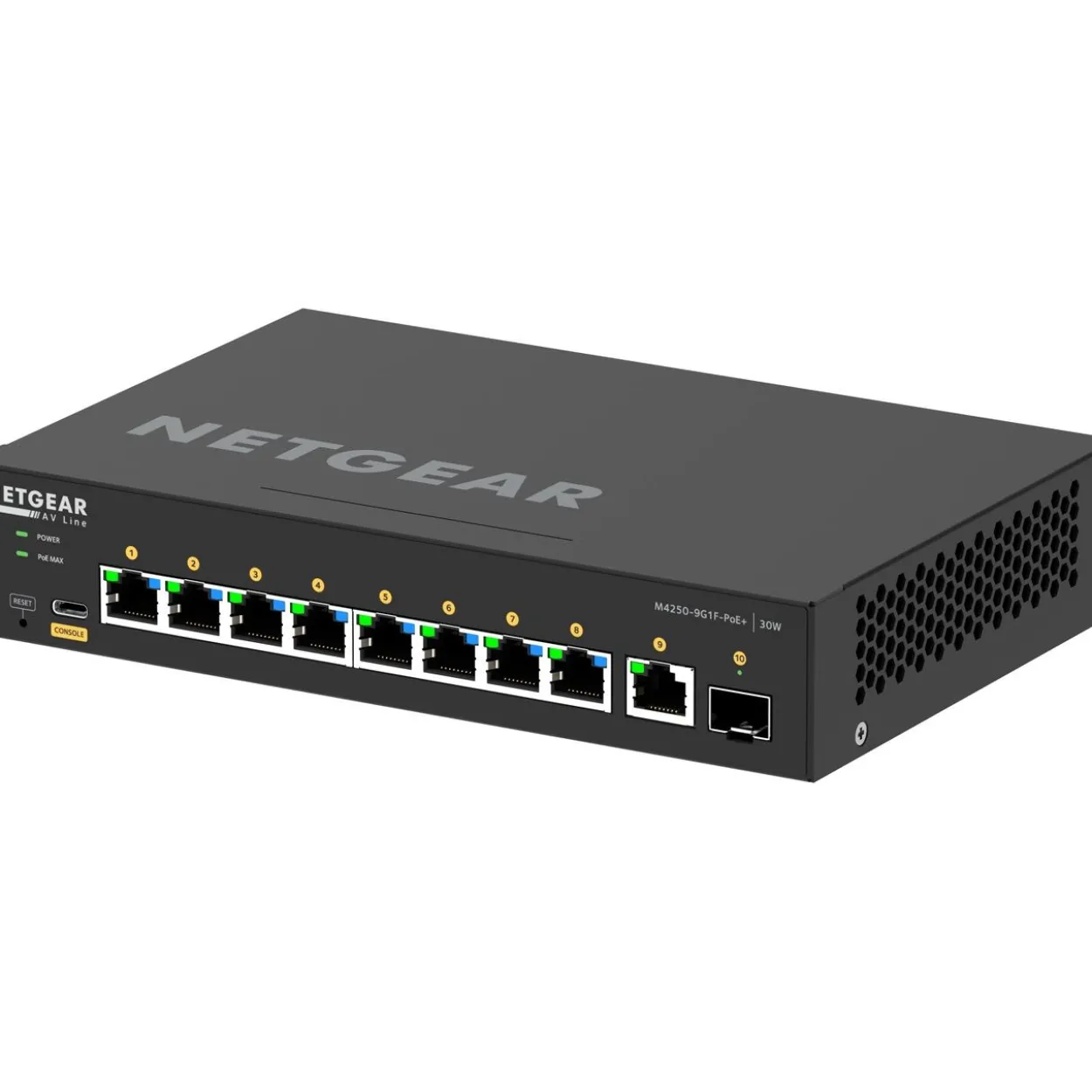 Netgear M4250-9G1F-POE+ 10-PORT AVLINE FULLY MANAGED DESKTOP-SWITCH