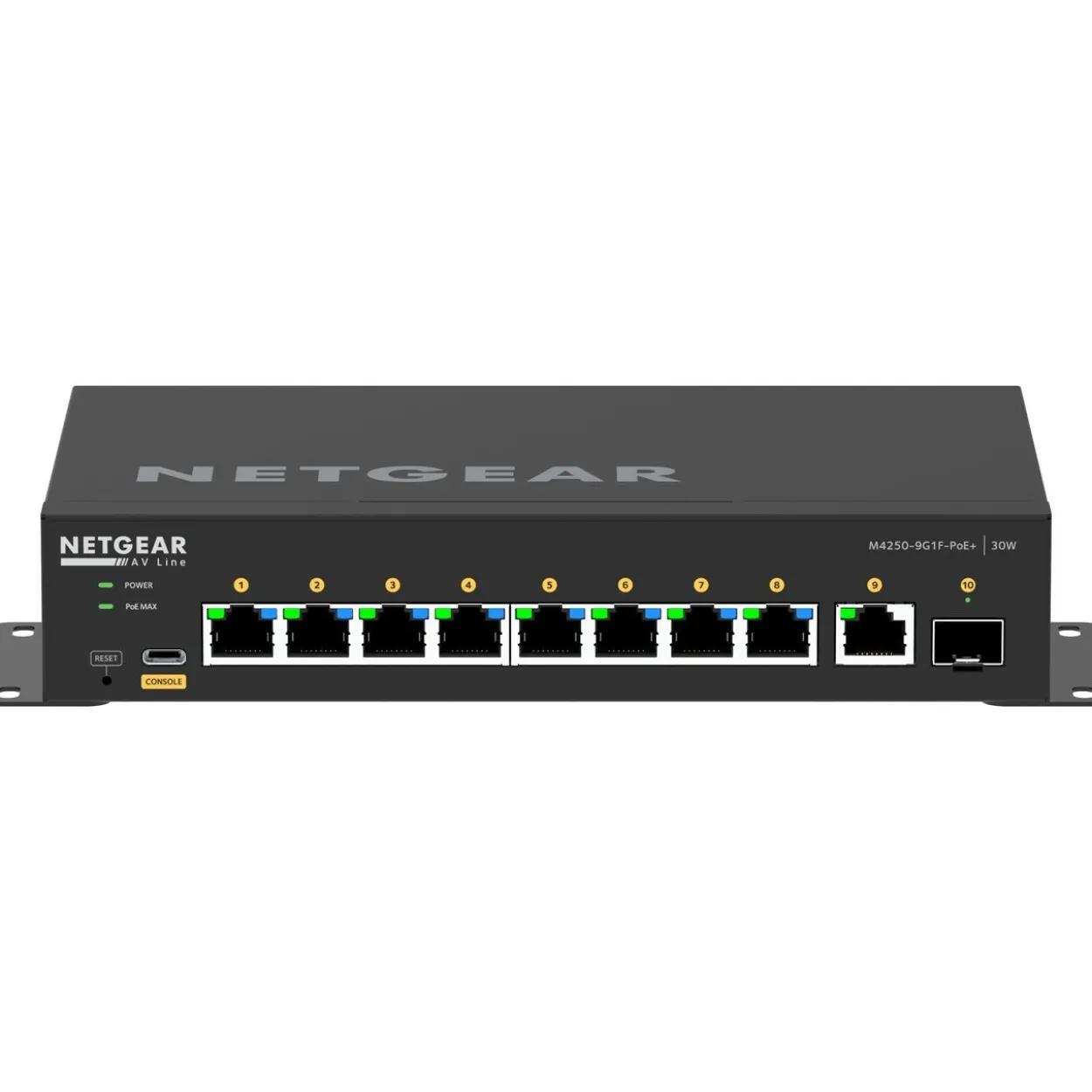 Netgear M4250-9G1F-POE+ 10-PORT AVLINE FULLY MANAGED DESKTOP-SWITCH