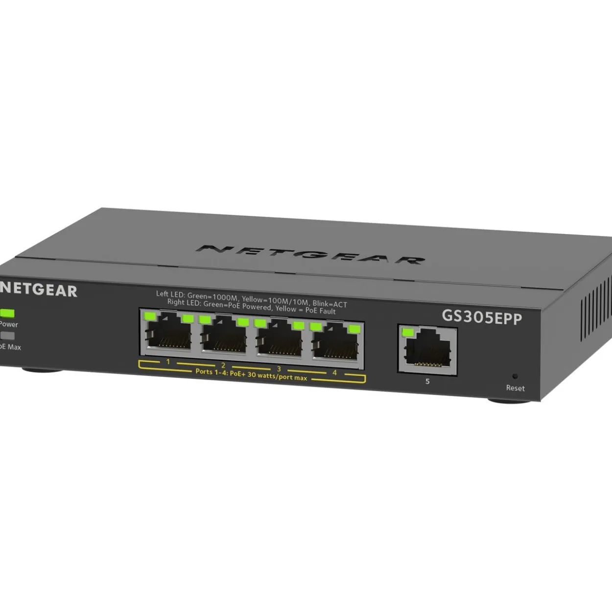 Netgear 5Port Switch 10/100/1000 GS305EPP
