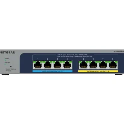 Netgear 8Port Switch 100/1000/2500 MS108EUP 8-Port Ultra60 PoE++ Multi-Gig unmgd Switch
