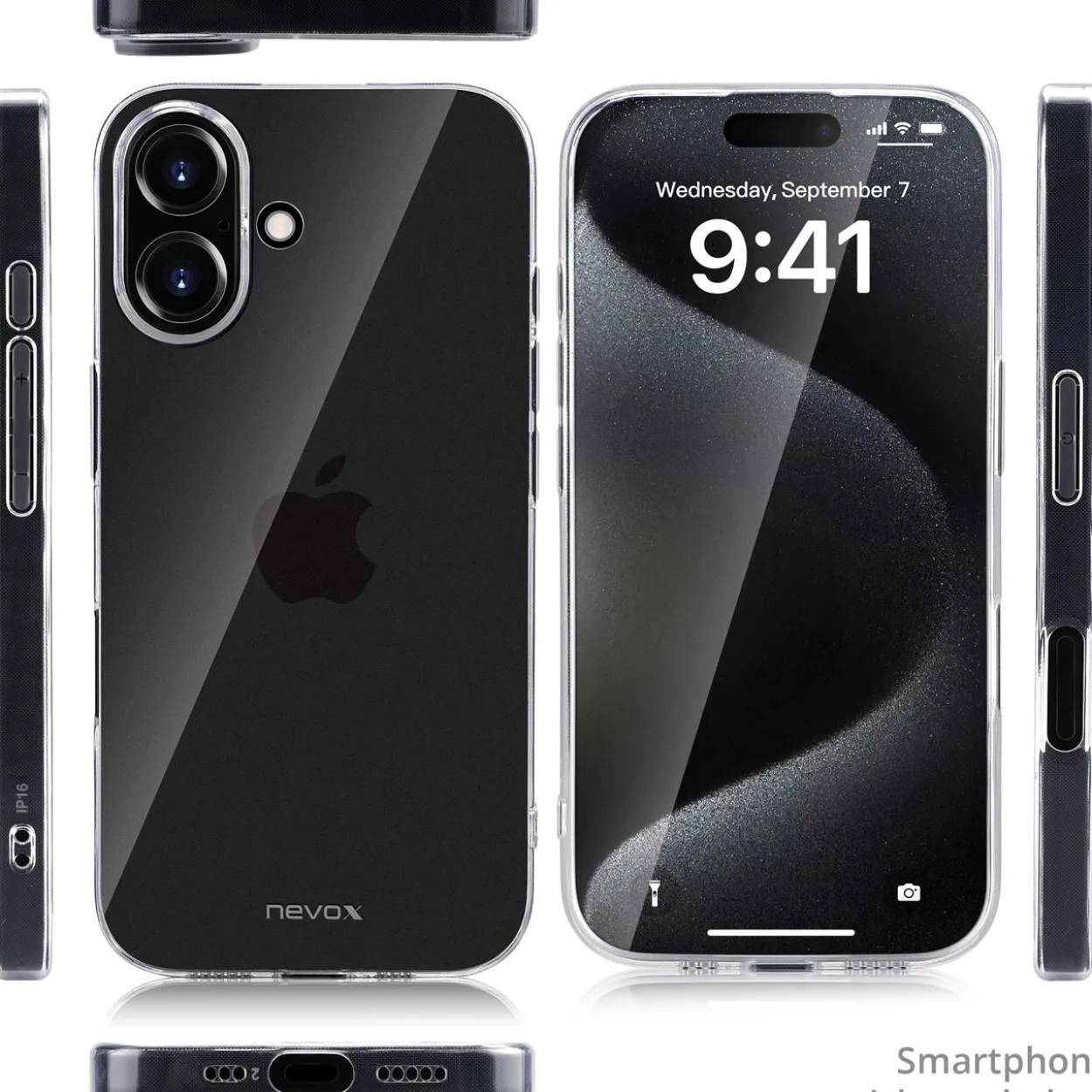 Nevox StyleShell Flex iPhone 16 Plus transparent