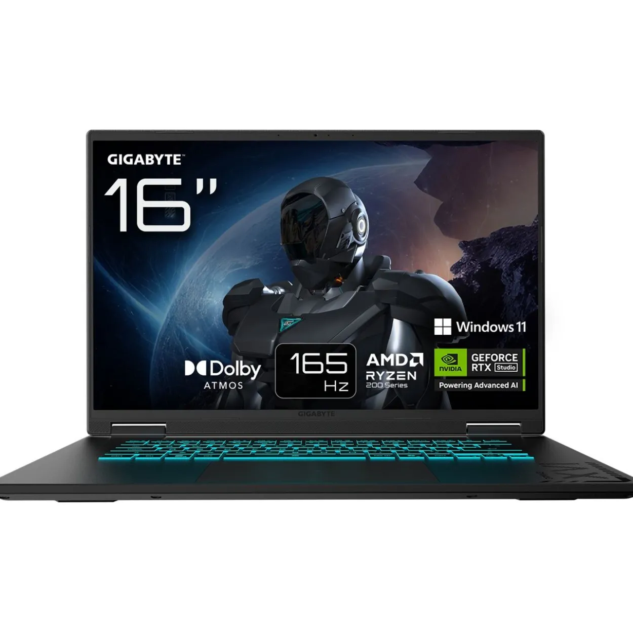 Notebook 16" (40,64cm) GigaByte GAMING A16 3VHK3DE894SH (schwarz, AMD Ryzen 7 260, NVIDIA GeForce RTX 5060, 16 GB DDR5, 1 TB (1 TB SSD), Windows 11 Home)