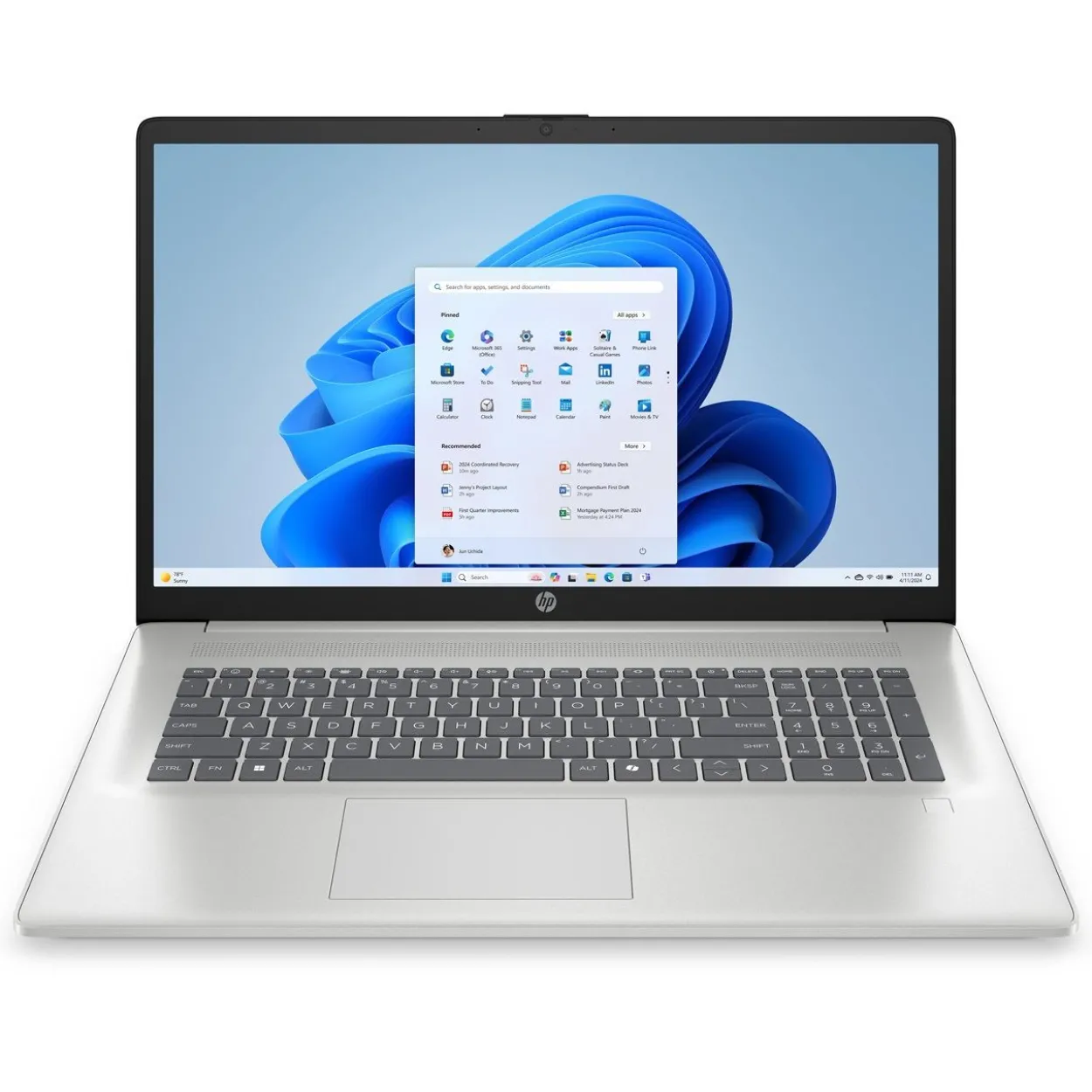 Notebook 17.3" (43,95cm) HP 17-cp2640ng Laptop 8 GB RAM, 512 GB SSD, AMD Ryzen 3 7320U