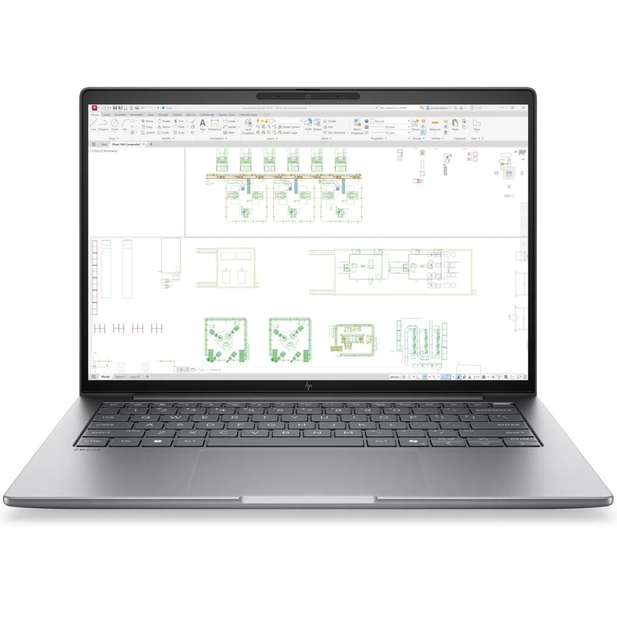 Notebook 14" (35,56cm) HP ZBOOK 8 G2I 14 U7-356H 3Y 14WUXGA 48GB 1TB W11 RTX500