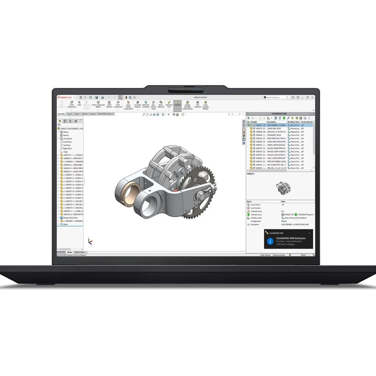 Notebook 14.5"(36,83cm) LENOVO P14S G7 CU7-366H 32GB