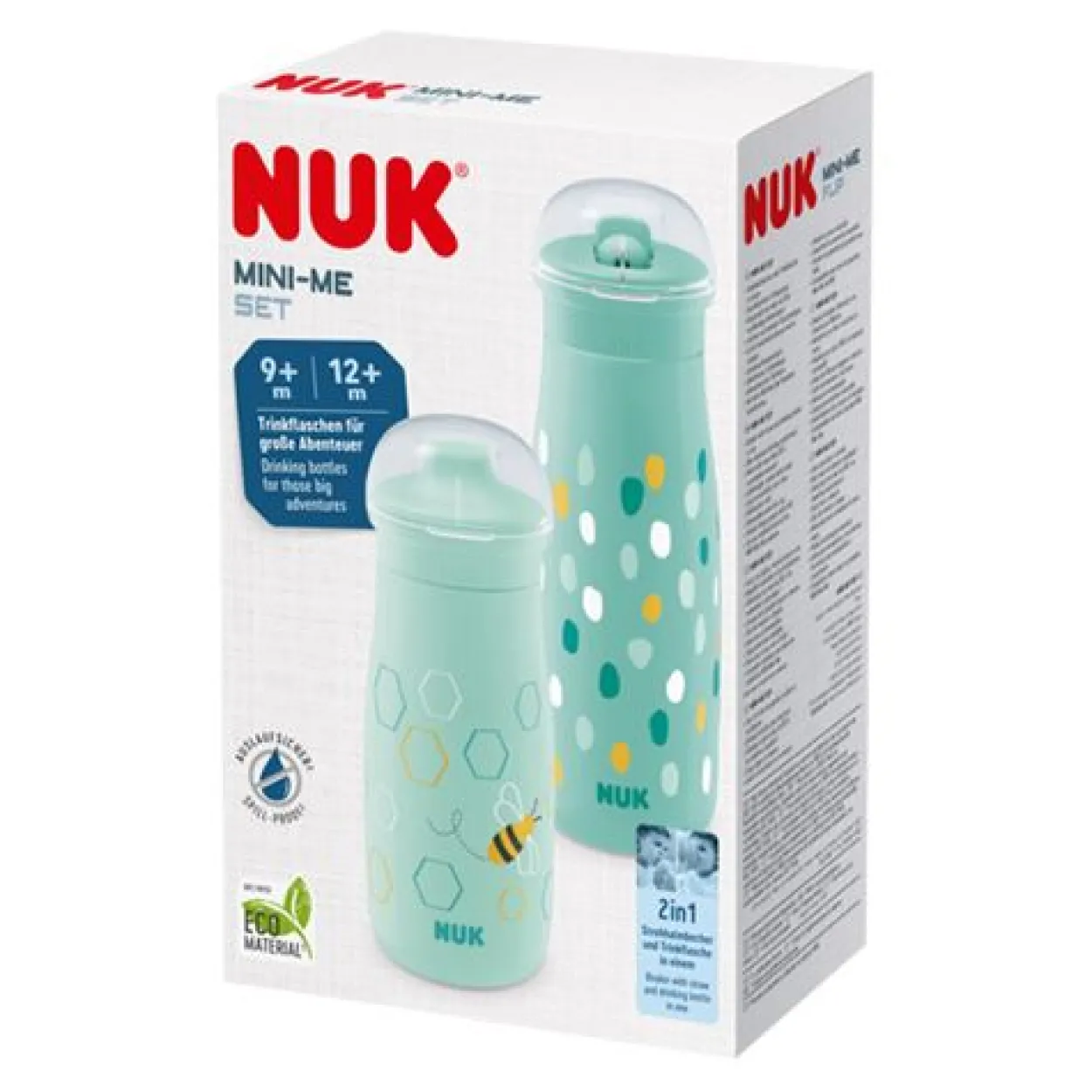 NUK Mini-Me Trinkflaschen Set, ab 9 Monaten, mint