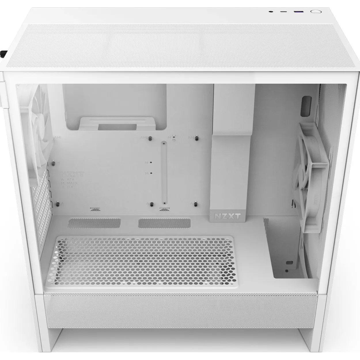 NZXT H5 Flow (2024) Midi Tower ohne Netzteil weiss