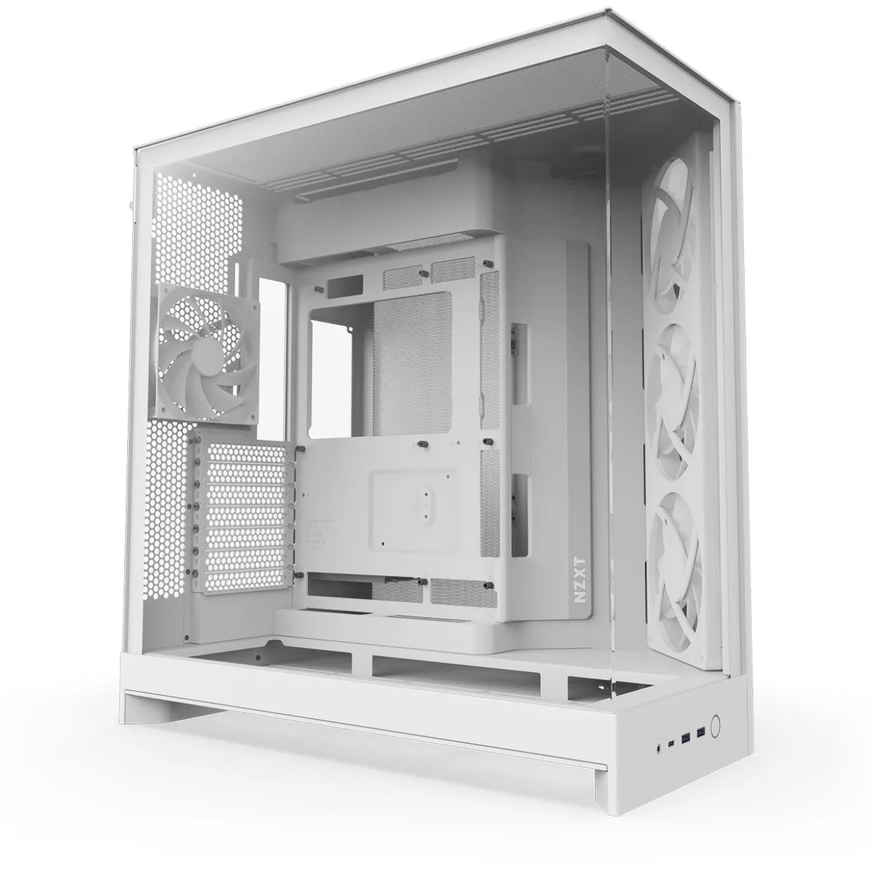 NZXT H9 Flow RGB (2025) Midi Tower ohne Netzteil weiss