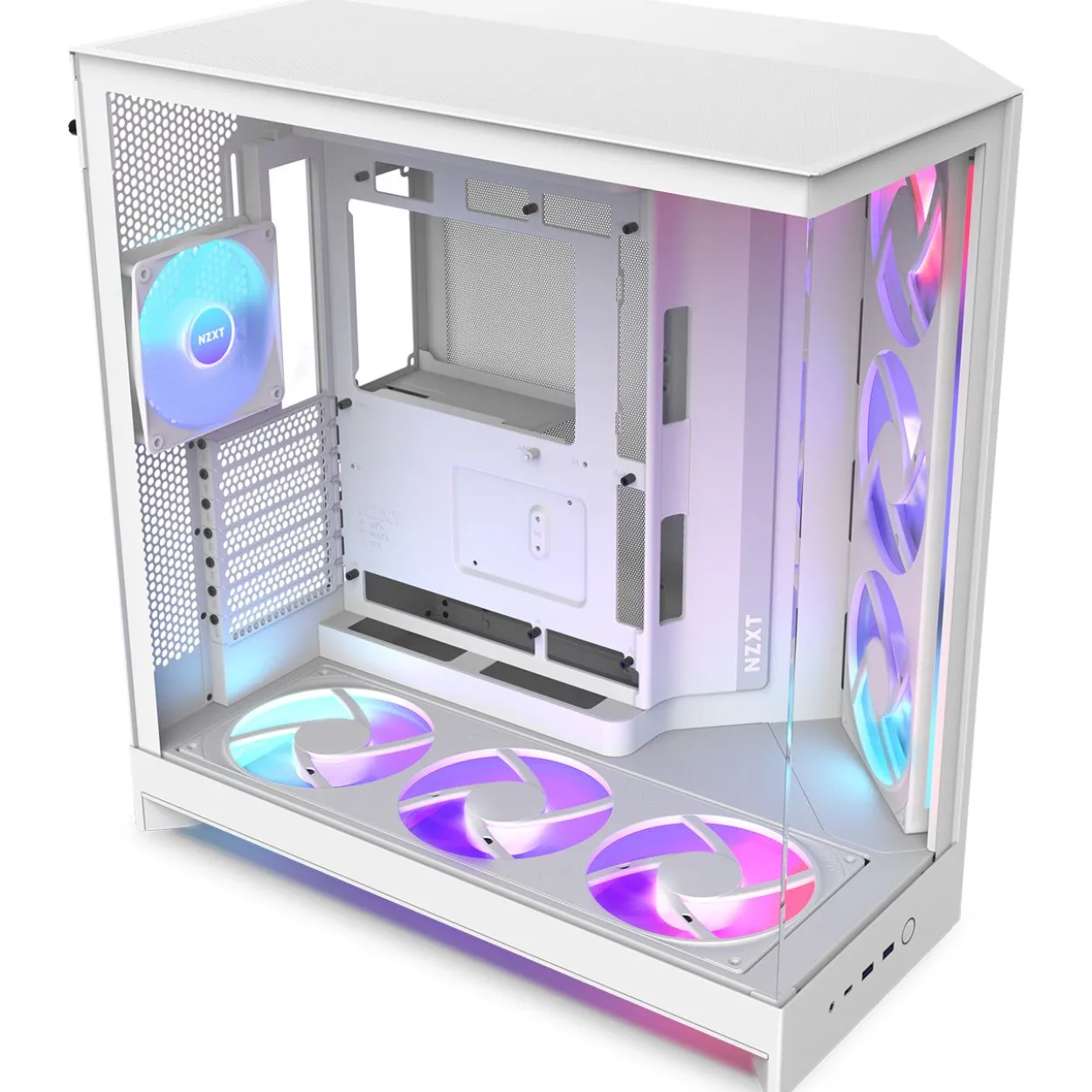 NZXT H9 Flow RGB+ (2025) Midi Tower ohne Netzteil weiss