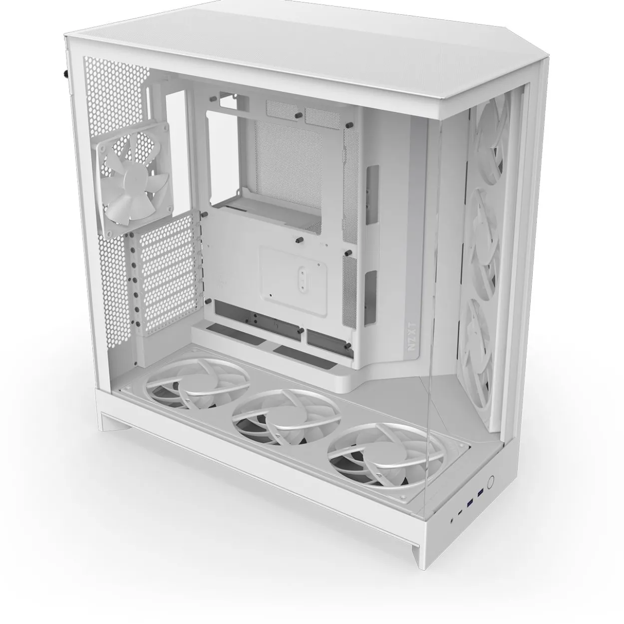 NZXT H9 Flow RGB+ (2025) Midi Tower ohne Netzteil weiss