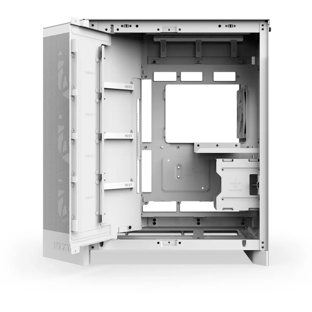 NZXT H9 Flow RGB+ (2025) Midi Tower ohne Netzteil weiss