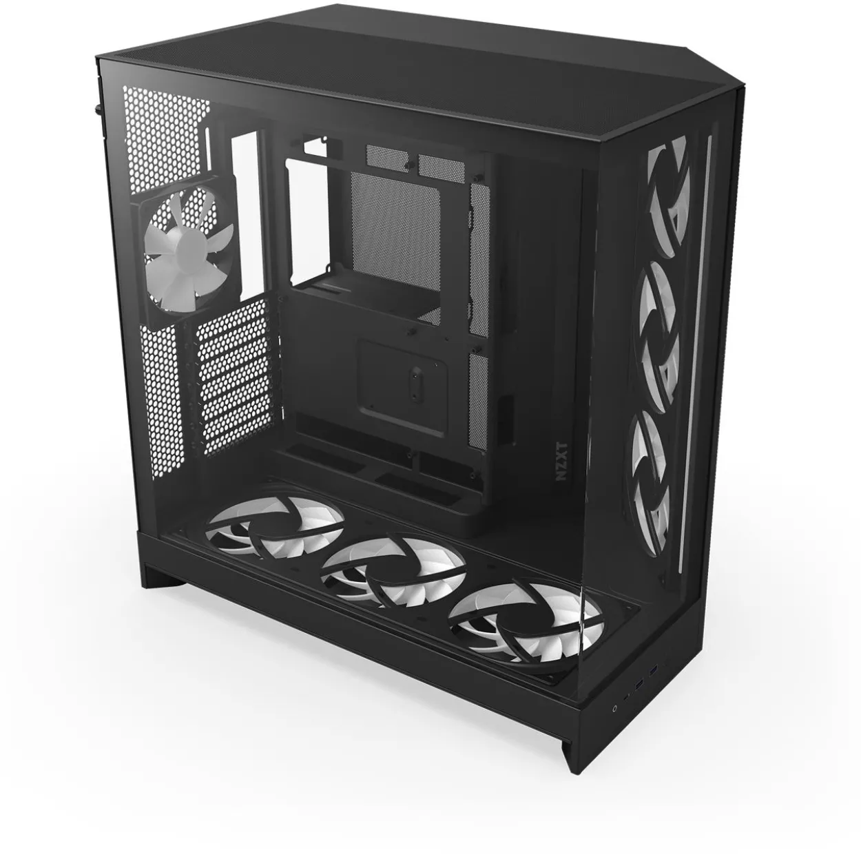 NZXT H9 Flow RGB+ (2025) Midi Tower ohne Netzteil schwarz