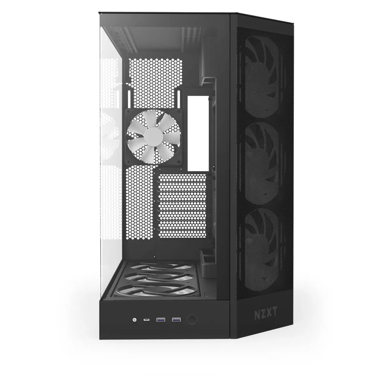 NZXT H9 Flow RGB+ (2025) Midi Tower ohne Netzteil schwarz