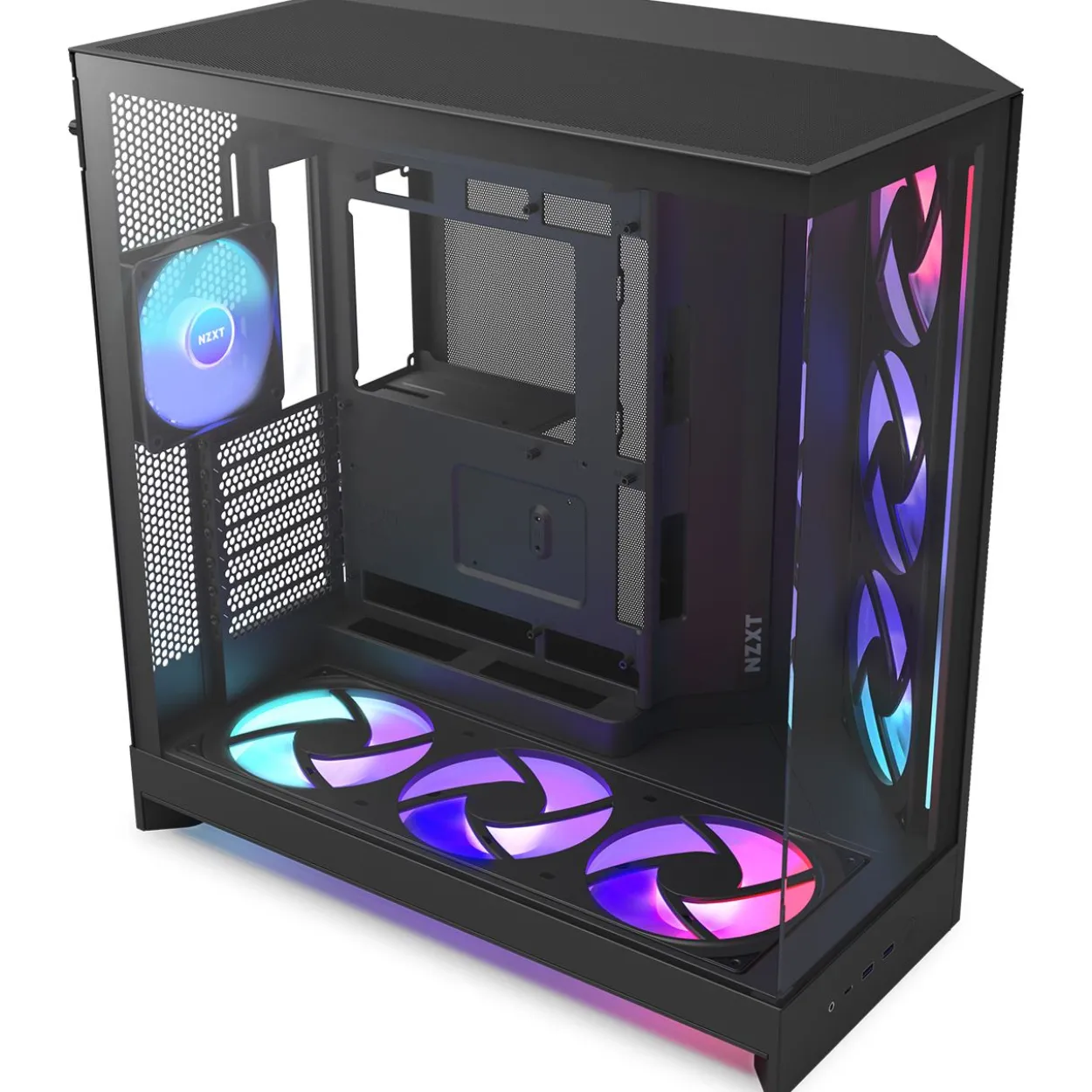 NZXT H9 Flow RGB+ (2025) Midi Tower ohne Netzteil schwarz