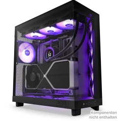 NZXT H6 Flow RGB schwarz Midi Tower ohne Netzteil schwarz
