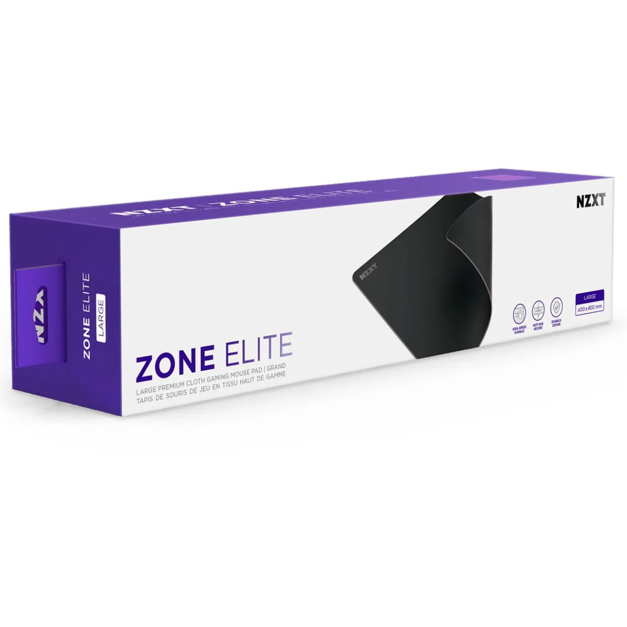 NZXT Zone Elite Mauspad L 400x400mm Black MM-LRGPR-BK retail