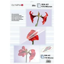 Olympia Laminierfolien DIN A2, 25 Stück 175 Mic