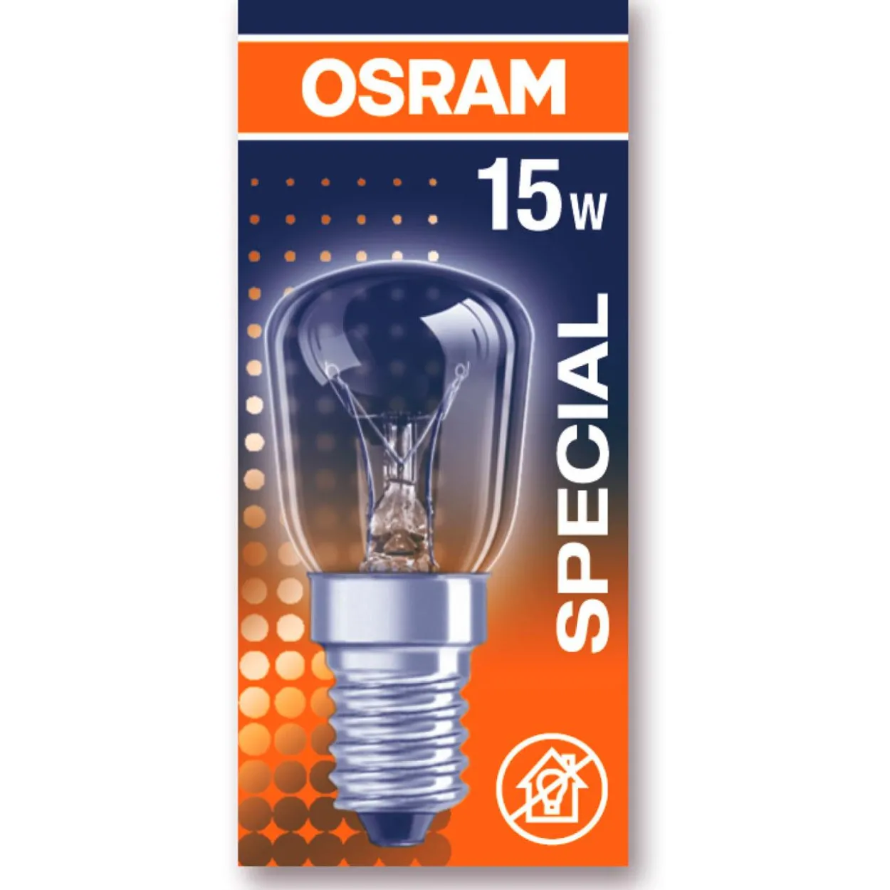 Osram Backofenlampe 15W kl E E14 230V Ø22x50mm 65mA EEK:E