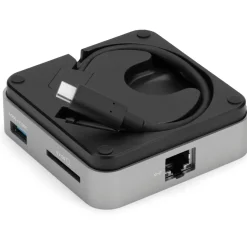 OWC 6-Port Travel Dock 100W- Space Gray (ethernet)